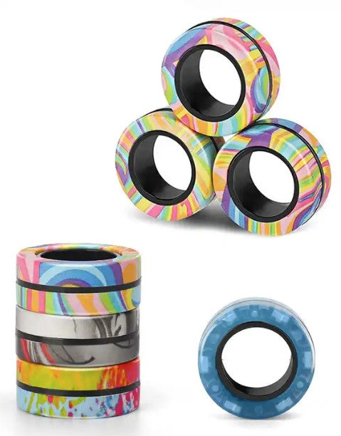 Magnetic Fidget Rings - Multicolored