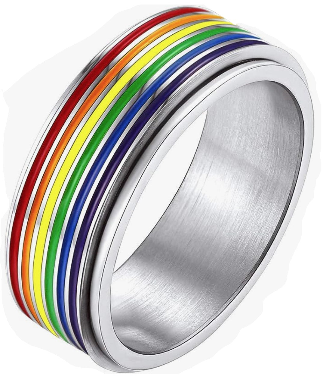 Rainbow Spinner Ring