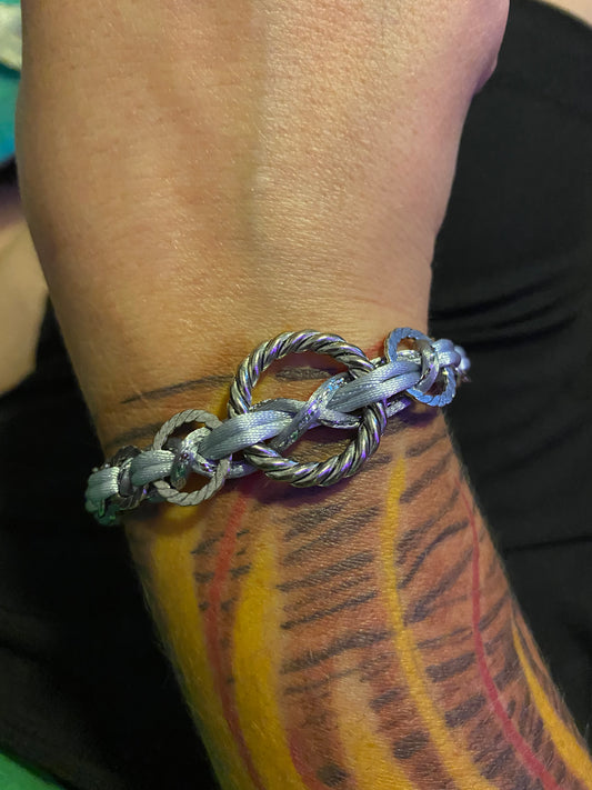 Silver Celtic Wrapped Bracelet